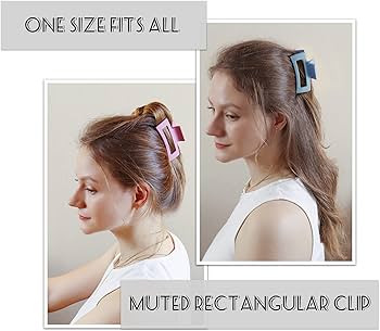 Vsiopy 10pcs Hair Claw Clips for Women Hair, 3.5 Inch Nonslip Medium Large Hair Clamps for Thin H... | Amazon (US)