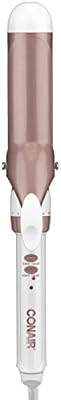 Conair Double Ceramic Curling Iron, 1.5 Inch Curling Iron, White/Rose Gold | Amazon (US)