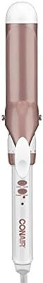 Conair Double Ceramic Curling Iron, 1.5 Inch Curling Iron, White/Rose Gold | Amazon (US)