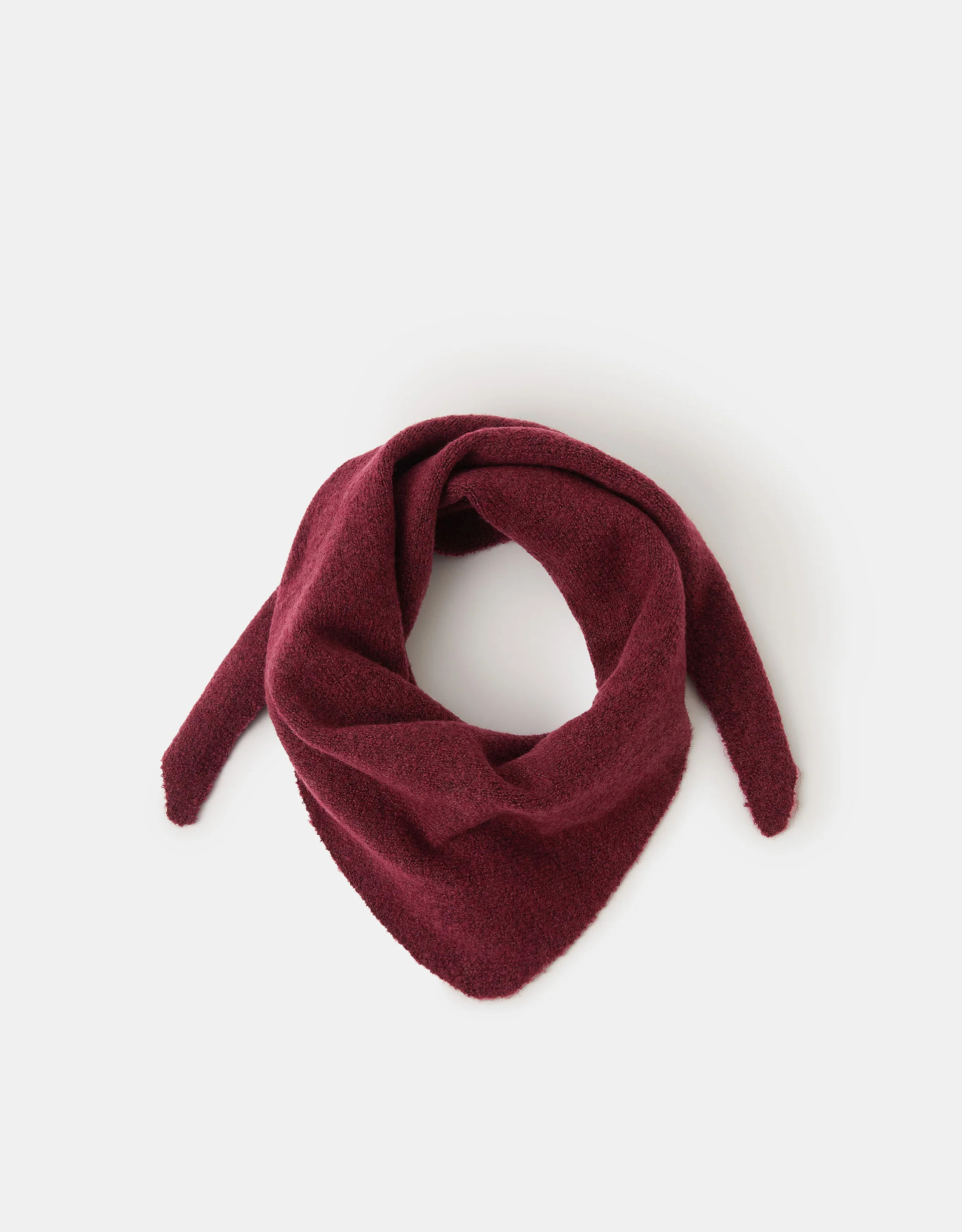 Plain Knitted Triangle Scarf | Accessorize (Global)
