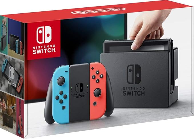 Nintendo Switch 32GB Console Video Games w/ 32GB Memory Card | Neon Red/Neon Blue Joy-Con | 1080p... | Amazon (US)