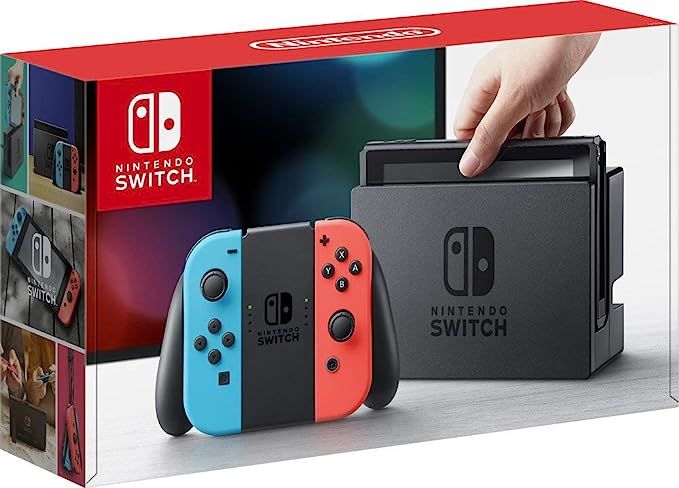 Nintendo Switch 32GB Console Video Games w/ 32GB Memory Card | Neon Red/Neon Blue Joy-Con | 1080p... | Amazon (US)