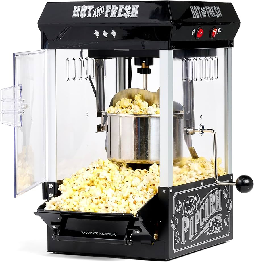 Nostalgia Popcorn Maker Machine - Professional Tabletop With 2.5 Oz Kettle Makes Up to 10 Cups - ... | Amazon (US)