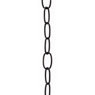 Commercial Electric 3 ft. 11-Gauge Black Lighting Fixture Chain for Pendant Lights, Chandeliers, ... | The Home Depot