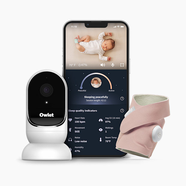 Owlet Dream Duo Monitor in Dusty Rose | Babylist