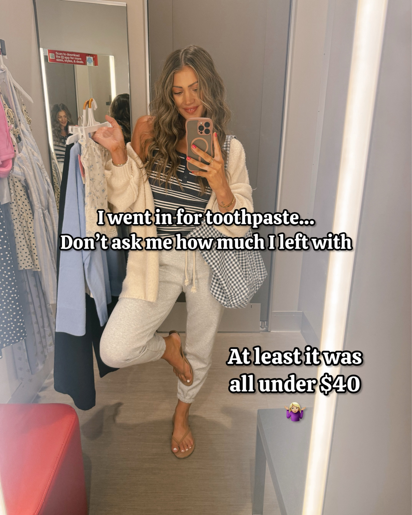 I’m 5’4, usually a size 2 or small and typically always size down to XS in target! I went down to XS in everything except the little yellow dress (I did a S!), the blue sweater (went up to a L for oversized fit!) and did a S in the floral shorts I paired with them since those types of shorts run short. ***I forgot to mention!! The bandana skirt is XXS. It was the LAST one at my target but I was dying to try it on.. it fits in the waist but it’s too short for my liking. I’d prefer XS! My usual target size. FYI! 

Vacation outfits
What to wear
Workwear
Business Casual 
Target run
Target finds 
Target style 
Spring break
Coastal 
Date night
Country concert outfit
Festival
Maxi dress
Spring dresses
Summer dress 
