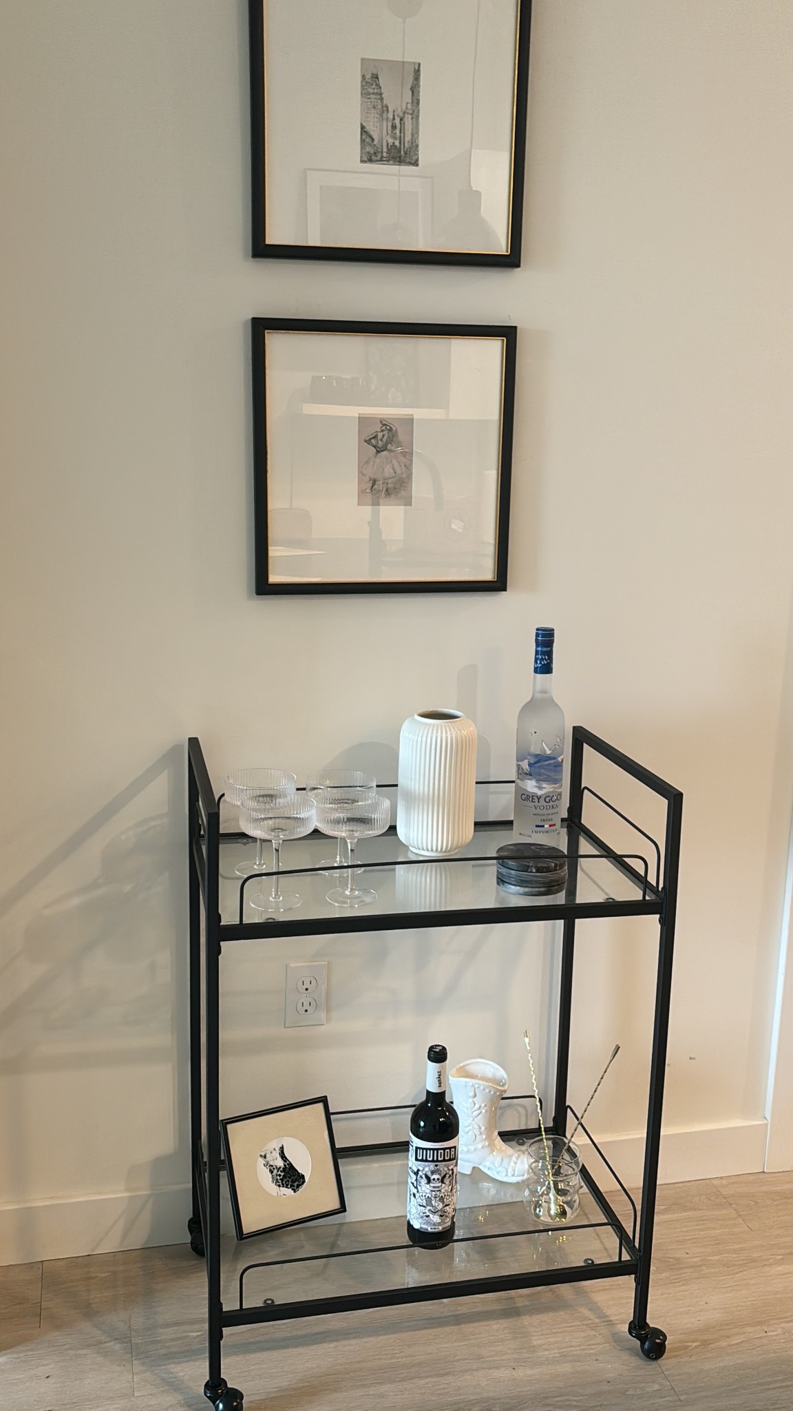 Bar cart styling!! Can’t wait to add some florals & a few more bottles of imported wine 

#LTKSeasonal #LTKHome #LTKFamily