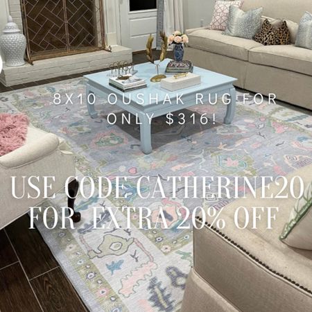 Partnered with this amazing rug maker in Turkey who makes these gorgeous Oushak rugs - he is giving me this 20% off code for my followers to use! Grab one while it lasts ! Use code CATHERINE20 for the discount on this and other rugs in the OneOushak rug shop on Etsy!

#LTKFind #LTKhome #LTKsalealert