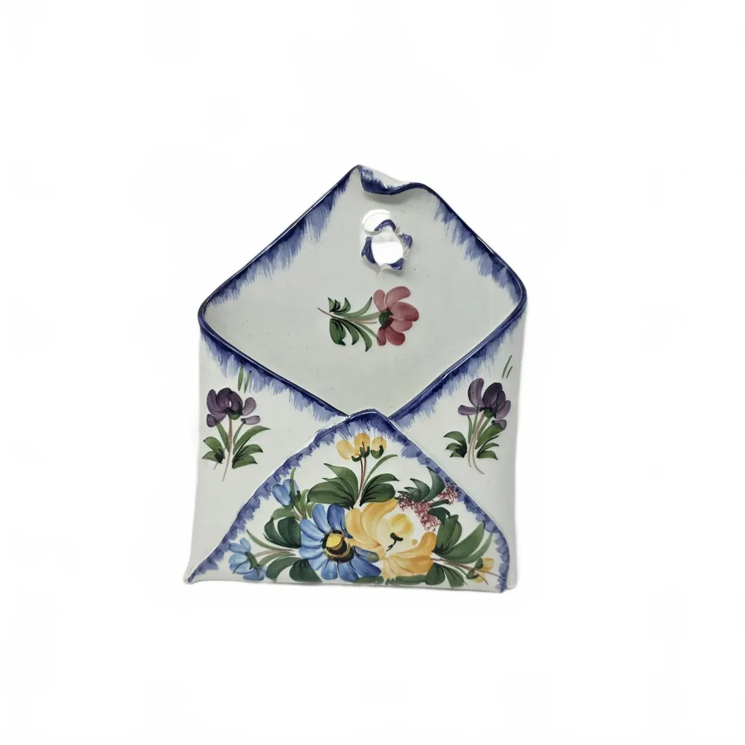 Vintage Hand-painted Italian Ceramic Wall Pocket Vase - Etsy | Etsy (US)