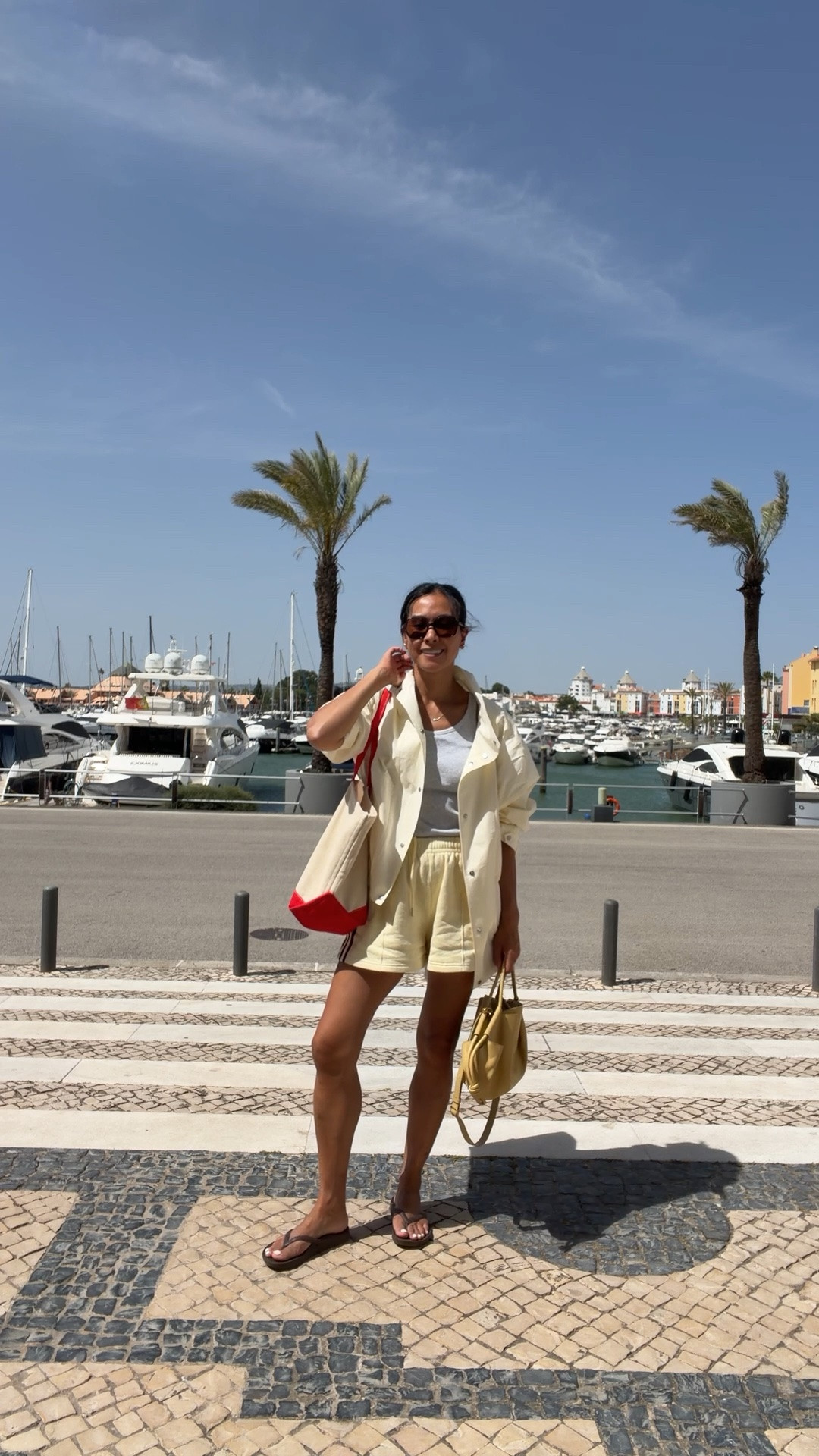 What I wore travelling in the heatwave 

Uniqlo vest size small
Adidas shorts size small
Massimo jacket size small
Loewe puzzle bag preloved 
Canvas tote
Arches flip flops

#LTKsummer #LTKtravel #LTKeurope