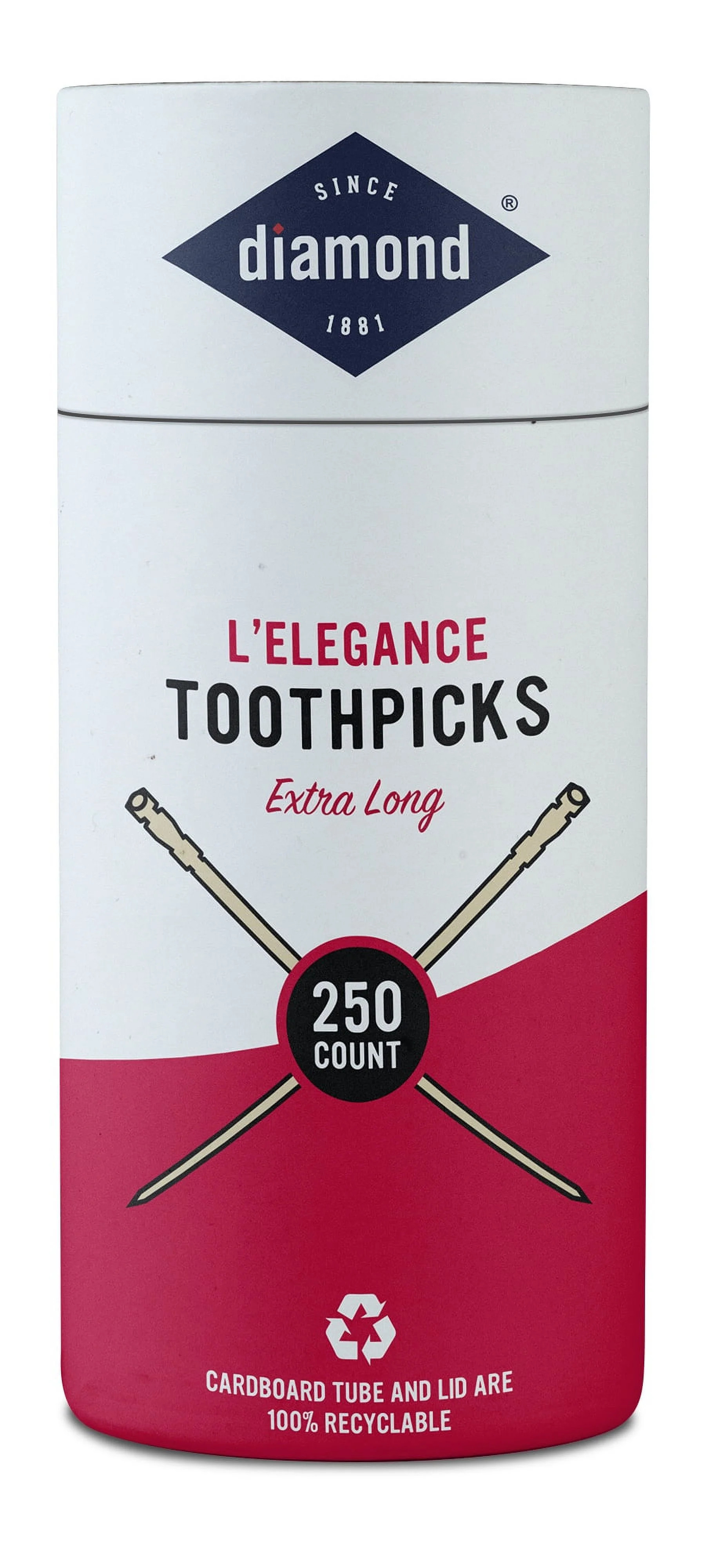 Diamond L'Elegance Extra Long Toothpicks 250 Count | Walmart (US)