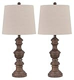 Signature Design by Ashley Magaly Cottage Table Lamp, Set of 2 Lamps, 27.65", Brown | Amazon (US)