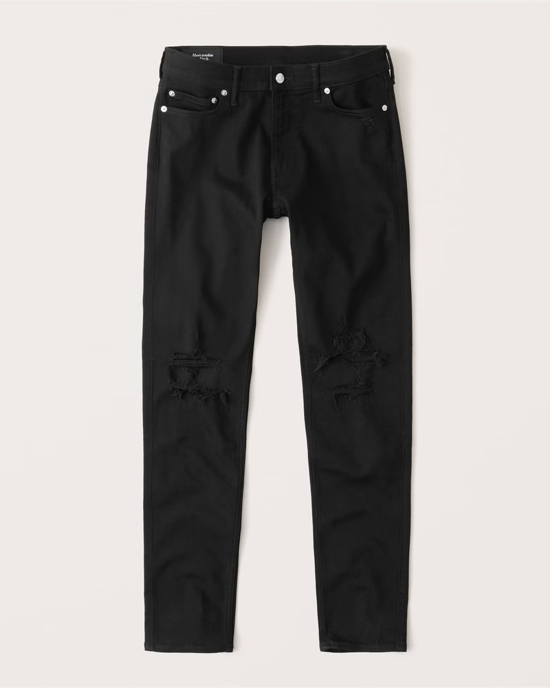 No-Fade Ripped Super Skinny Jeans | Abercrombie & Fitch (US)