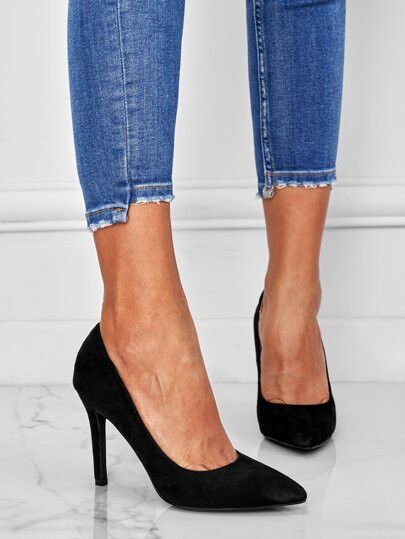 Suedette Detail Court Pumps
   SKU: sx2111236565581968      
          (559 Reviews)
            ... | SHEIN