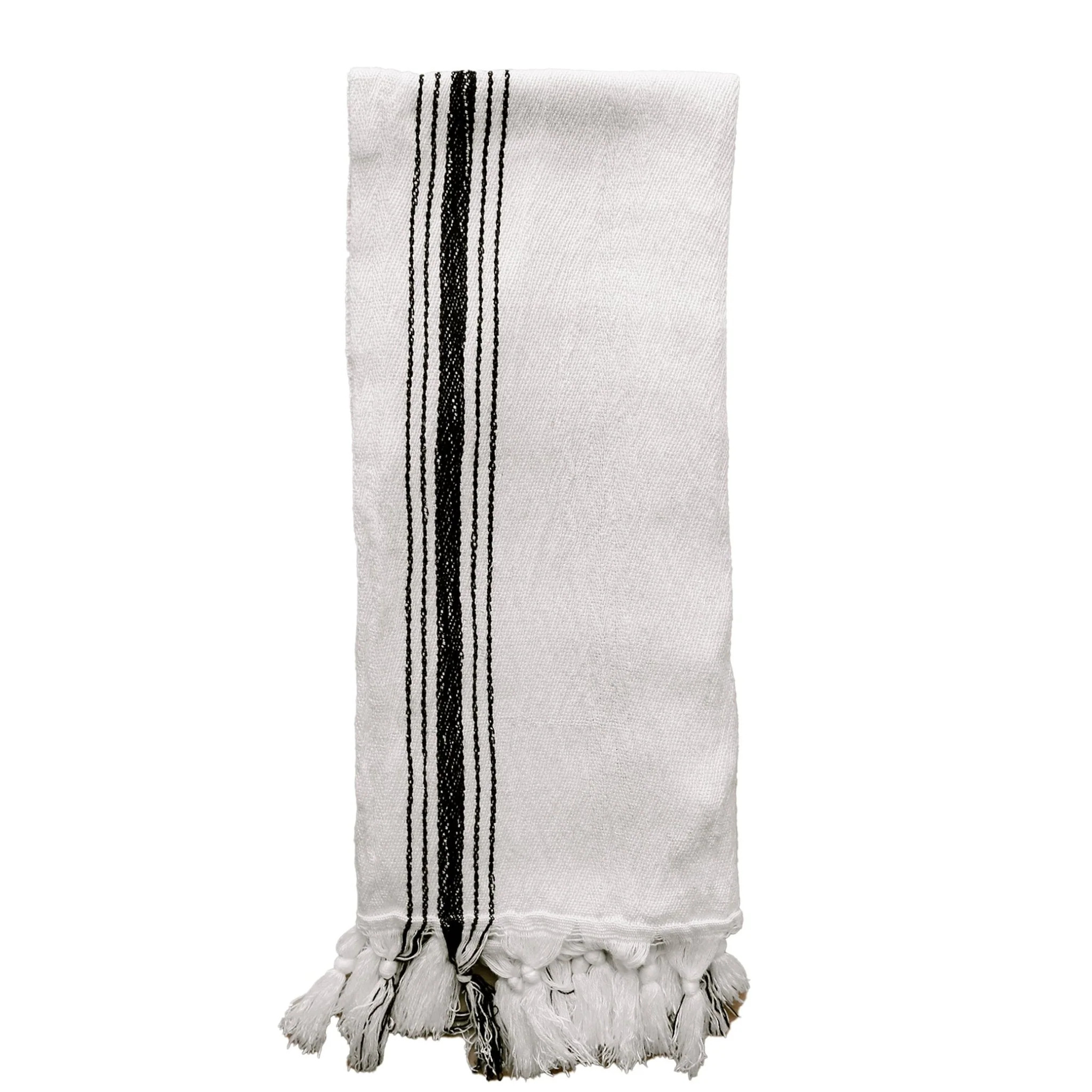 Savannah Turkish Cotton + Bamboo Hand Towel - Five Stripe | Sweet Water Decor, LLC