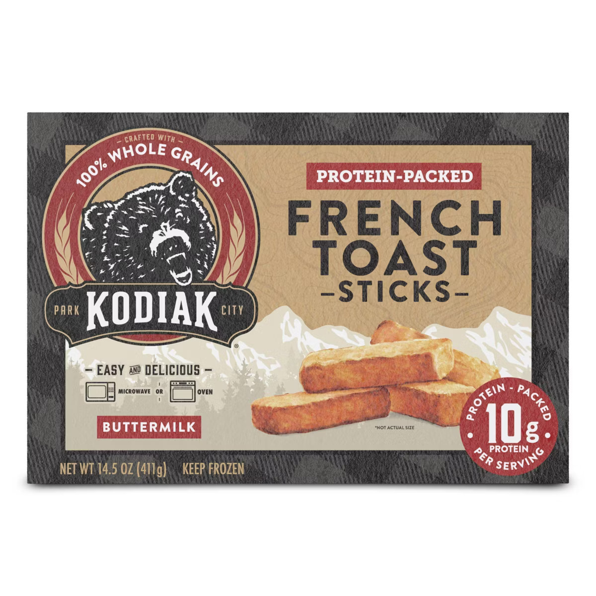 Kodiak Protein-Packed Frozen Buttermilk French Toast Sticks - 14.5oz | Target