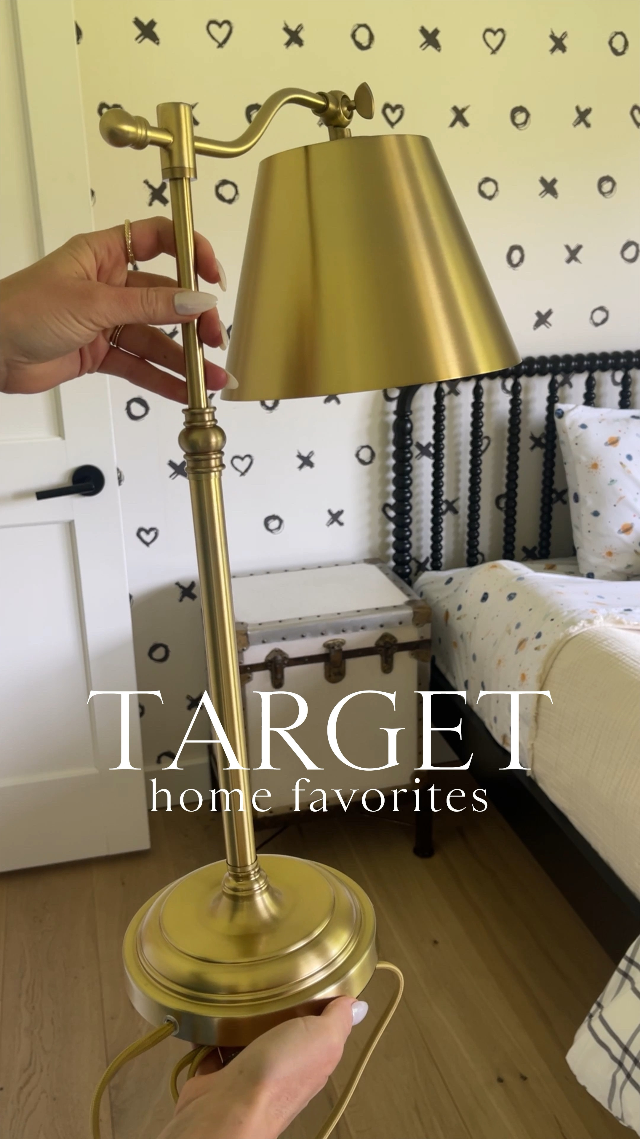 HOME \ Target home favorites! See how I styled them in Ford’s bedroom and living room💁🏻‍♀️ Here’s what I’m sharing today…
+ gold lamp
+ front bed blanket
+ grid knit throw
+ sherpa pillow (insert included)
+ marble side table 

Here’s how to SHOP!
1. Comment “shop” to get links sent directly to your DMs
2. Click the link in my bio @sbkliving and select “shop my reels”
3. Head over to my @shop.ltk shop and follow me “sbkliving”



#LTKhome #LTKSeasonal #LTKfindsunder50