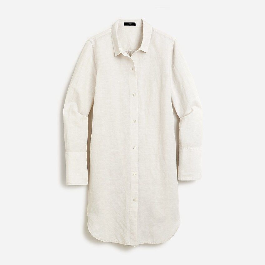 Button-up beach cover-up in linen-cotton | J.Crew US