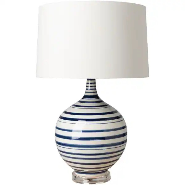 Gaselle Table Lamp with Blue Base and White Shade | Bed Bath & Beyond
