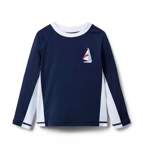 Recycled Sailboat Rash Guard | Janie and Jack