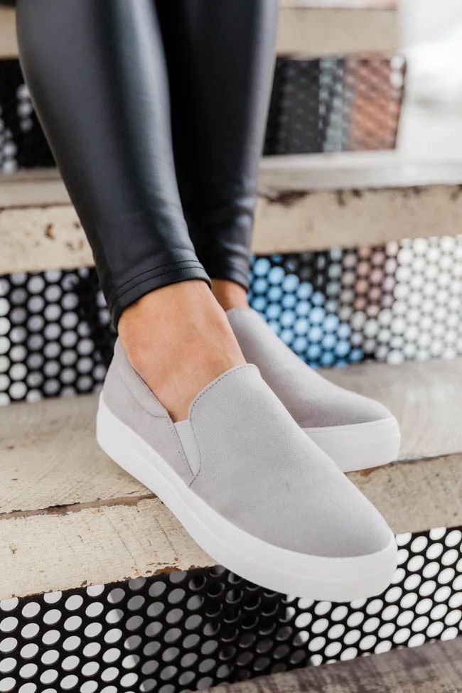 The Abigail Grey Sneakers | The Pink Lily Boutique