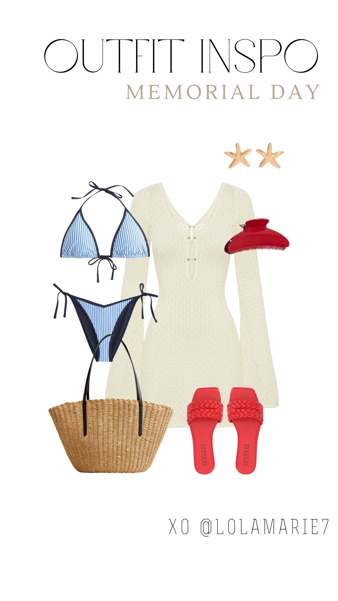 Memorial Day vacation outfit inspo! 💙❤️

#vacationstyle #memorialday 

#LTKSwim #LTKStyleTip #LTKTravel
