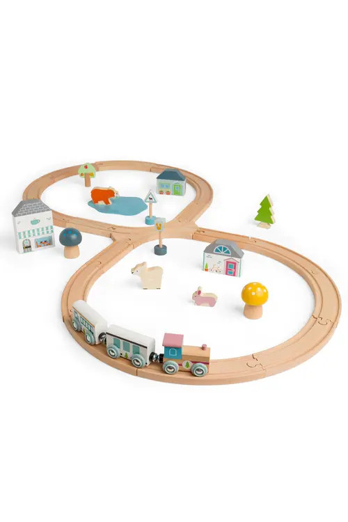 Bigjigs Toys FSC® Certified Train Set in Brown at Nordstrom | Nordstrom