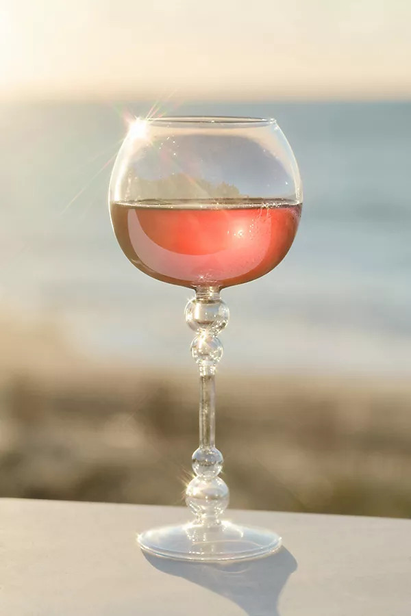 Perla Luster Wine Glasses, Set of 4 | Anthropologie (US)