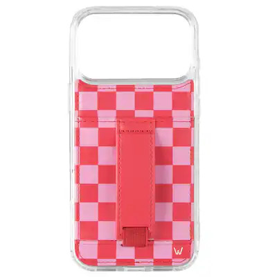 Walli Cases - Phone Case with Wallet and Finger Strap for iPhone 17 Pro - Raspberry Rush | Best Buy U.S.