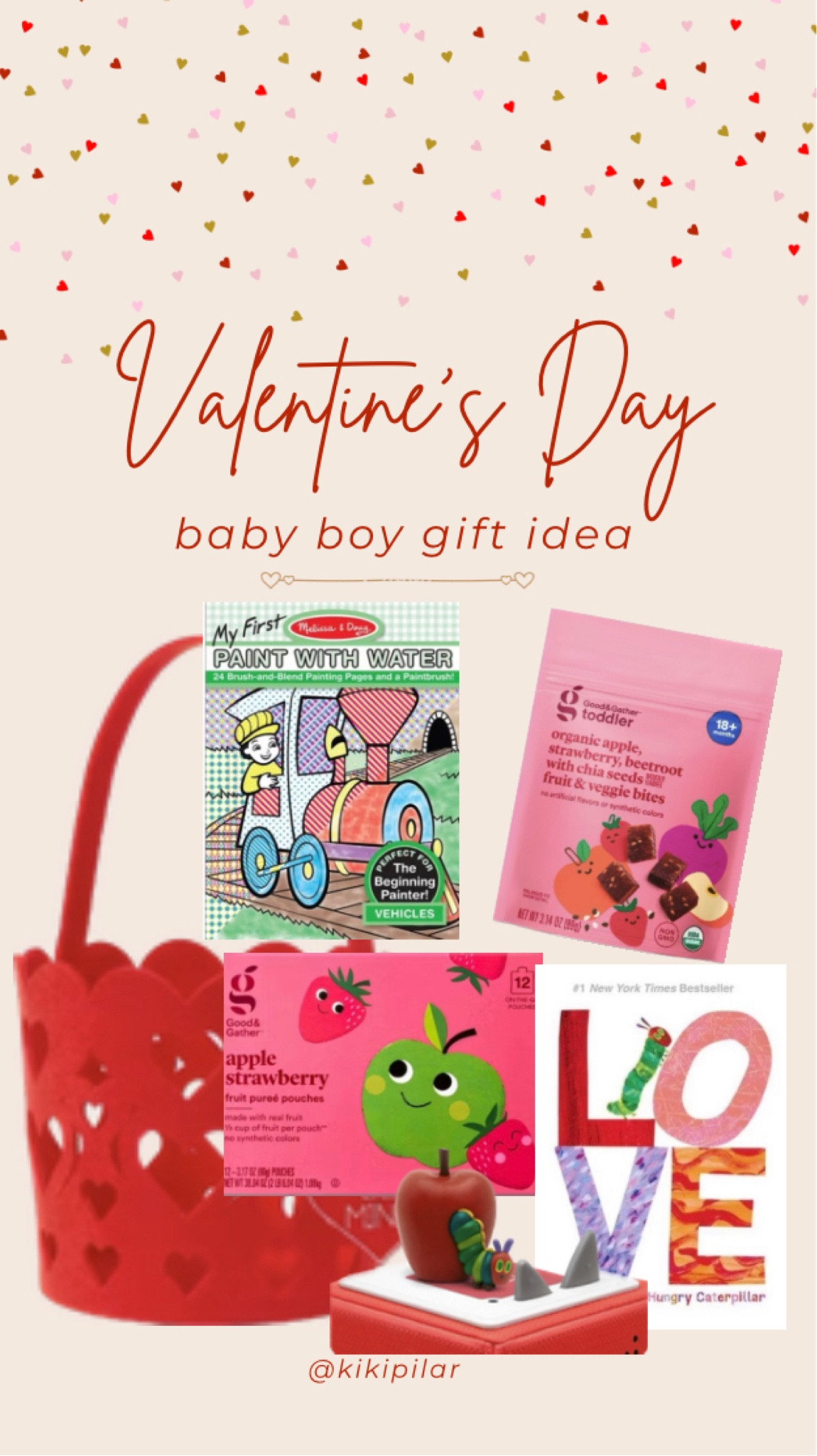 Gift basket for my 15 month old son. Not his first Valentine’s Day and I struggled with what to get him. Snacks, books, and Tonies it is!
Toddler snacks
Healthy toddler snack
Valentine snacks for kids
Healthy Valentine snacks
The very hungry caterpillar 
Valentine book for kids
Toddler boy valentine 
Baby boy valentine 
Heart basket
Target
Valentine ideas at target

#LTKKids #LTKParties #LTKBaby
