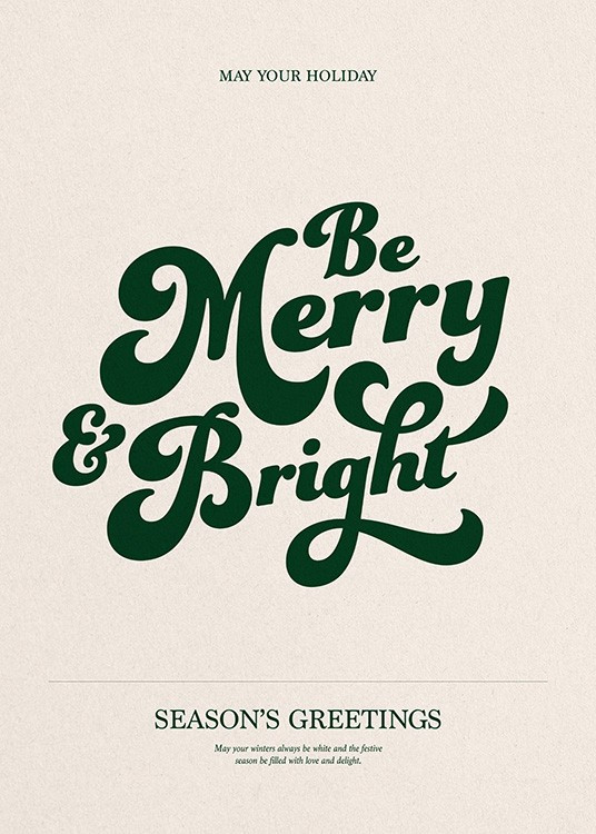 Be Merry and Bright Print | Desenio