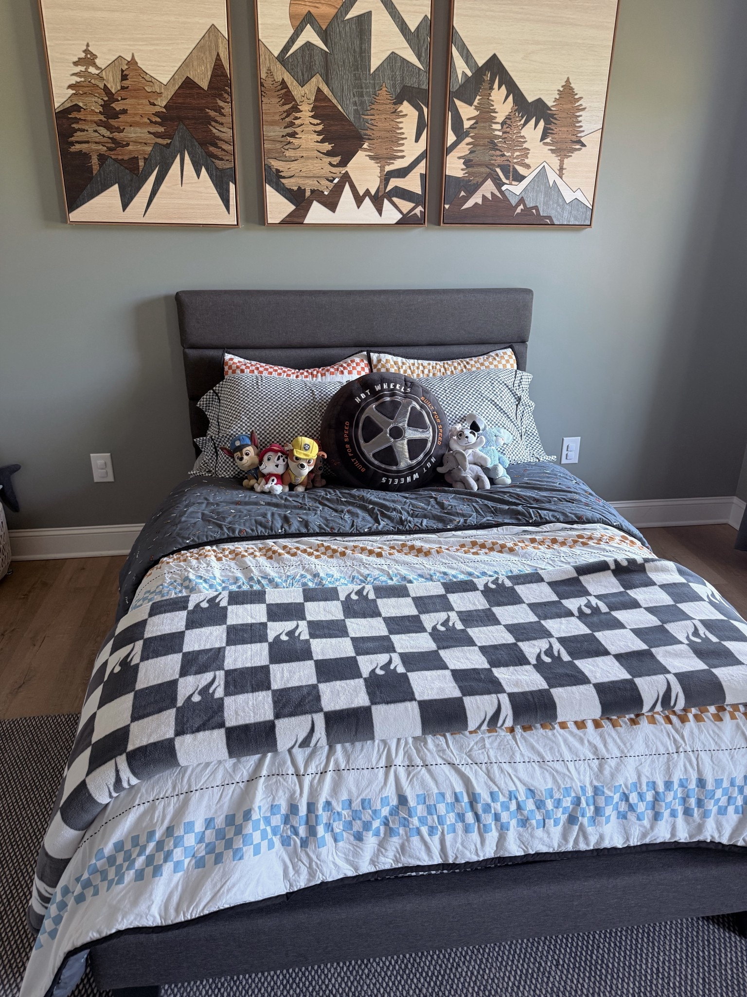 My son’s hot wheel bedding!! I have 2 different kinds so we aren’t waiting for the laundry to be finished before I can remake their beds! 

#LTKBaby #LTKKids #LTKSeasonal