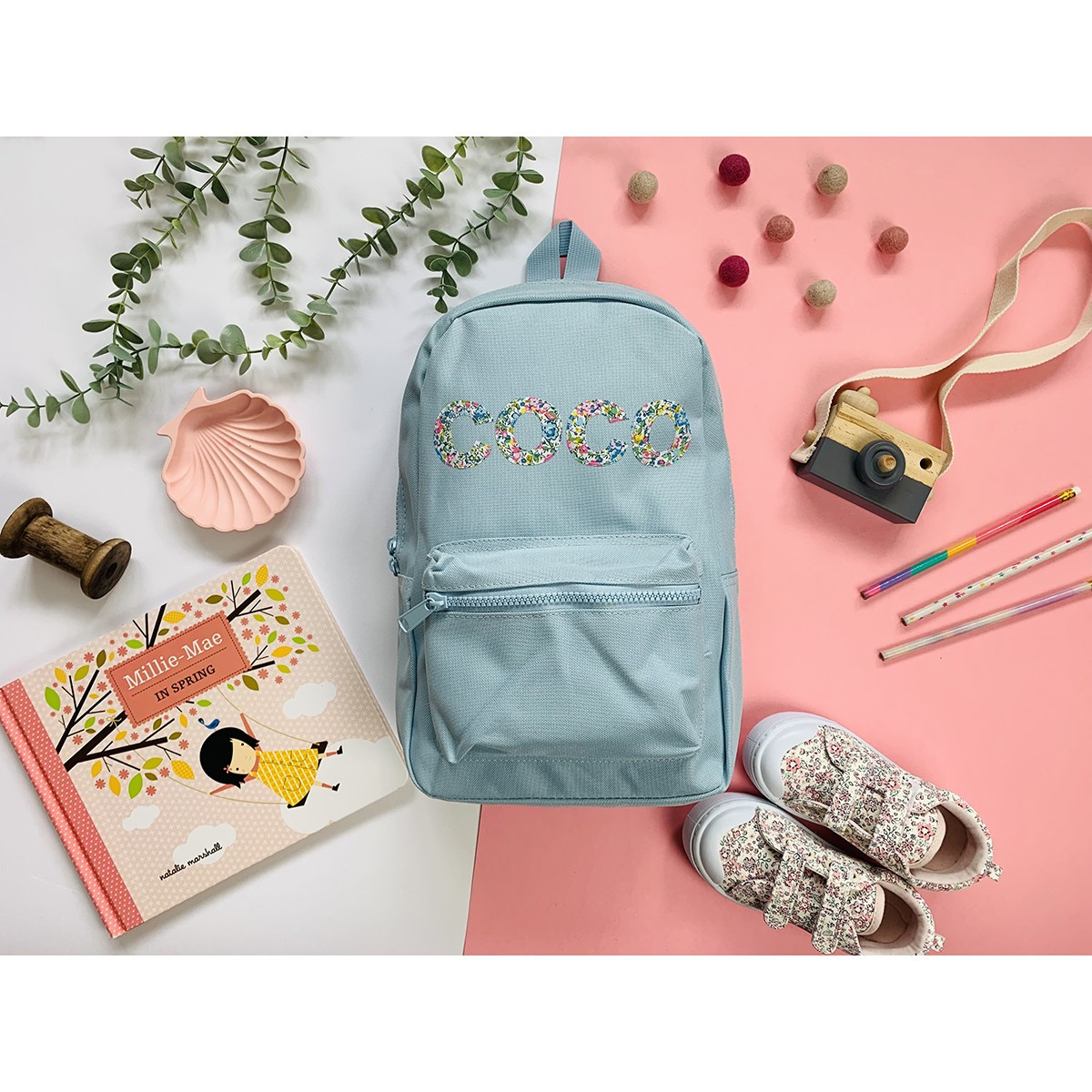 My Little Shop UK Liberty of London Personalized Name Backpack | The Tot