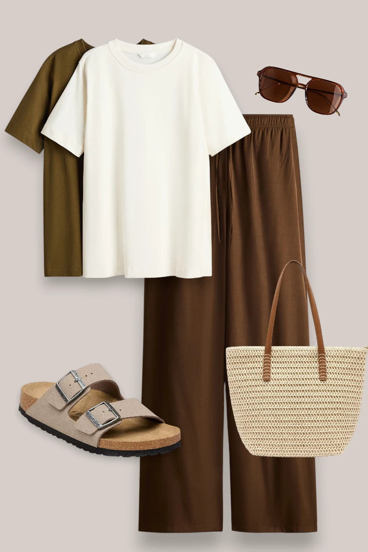 Casual postpartum summer outfit for new moms.  

 #LTKsummer #LTKstyletip #LTKmaternity