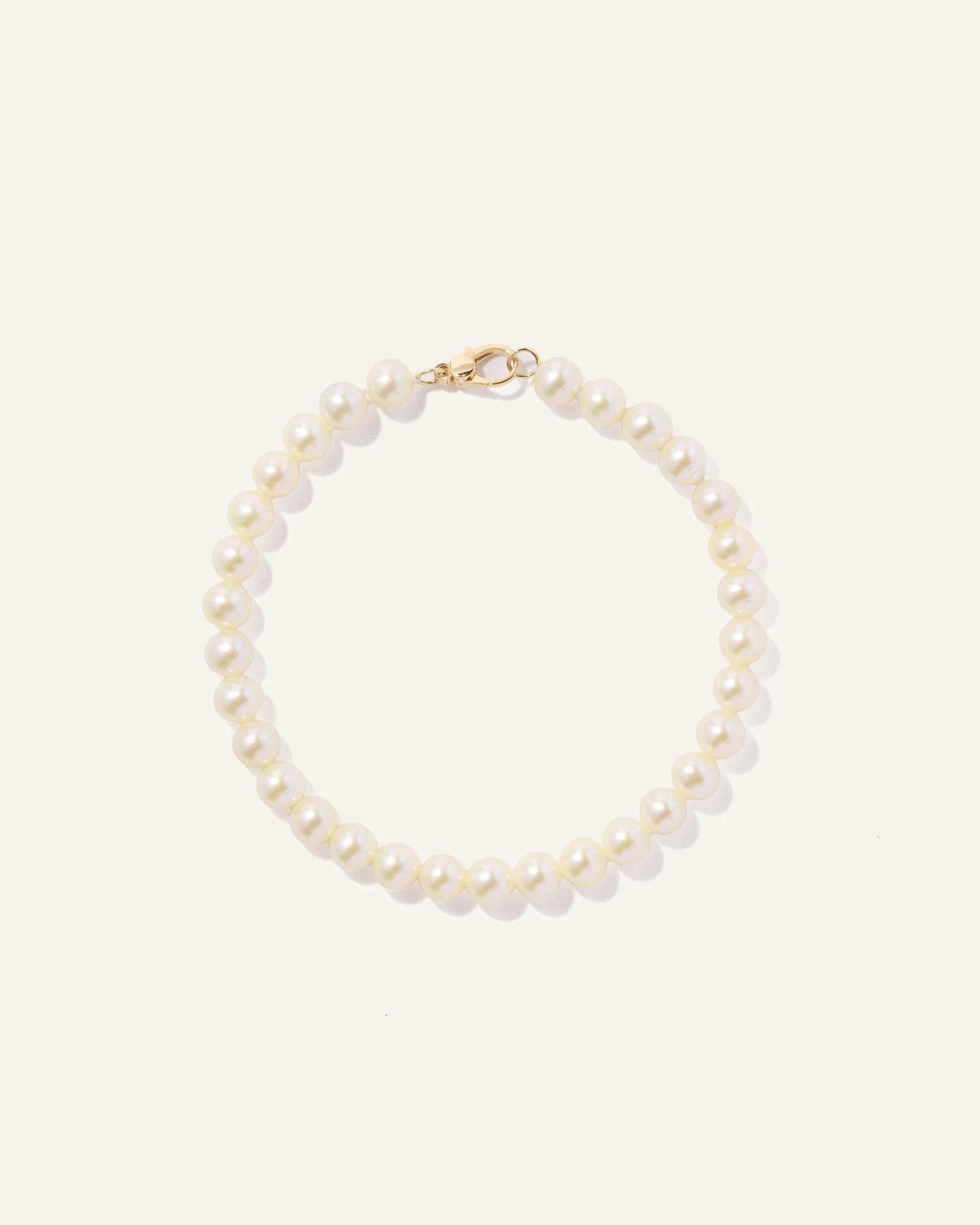 14k Gold Freshwater Cultured Pearl Bracelet in Yellow Gold | Quince