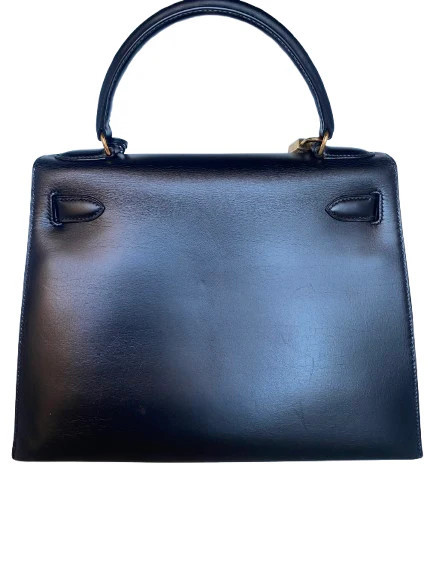Hermes Black Box Leather Kelly 28 Sellier | Italist.com US