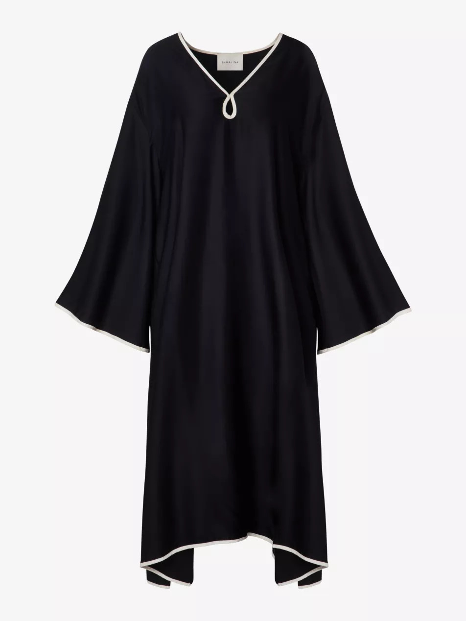 Briony cut-out wide-sleeve woven midi dress | Selfridges