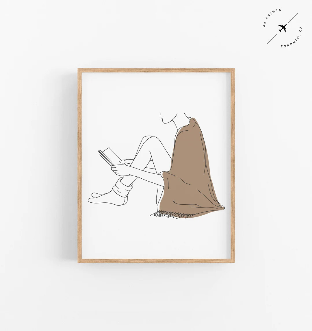 Bookish Printable, Books Art, Books Print, Fine Line Art, Line Drawing, Digital Download, Printab... | Etsy (US)