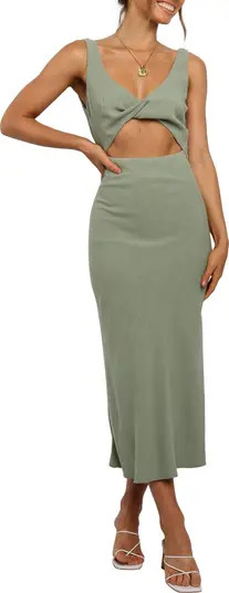 Petal & Pup Apollo Cutout Detail Midi Dress | Nordstrom | Nordstrom