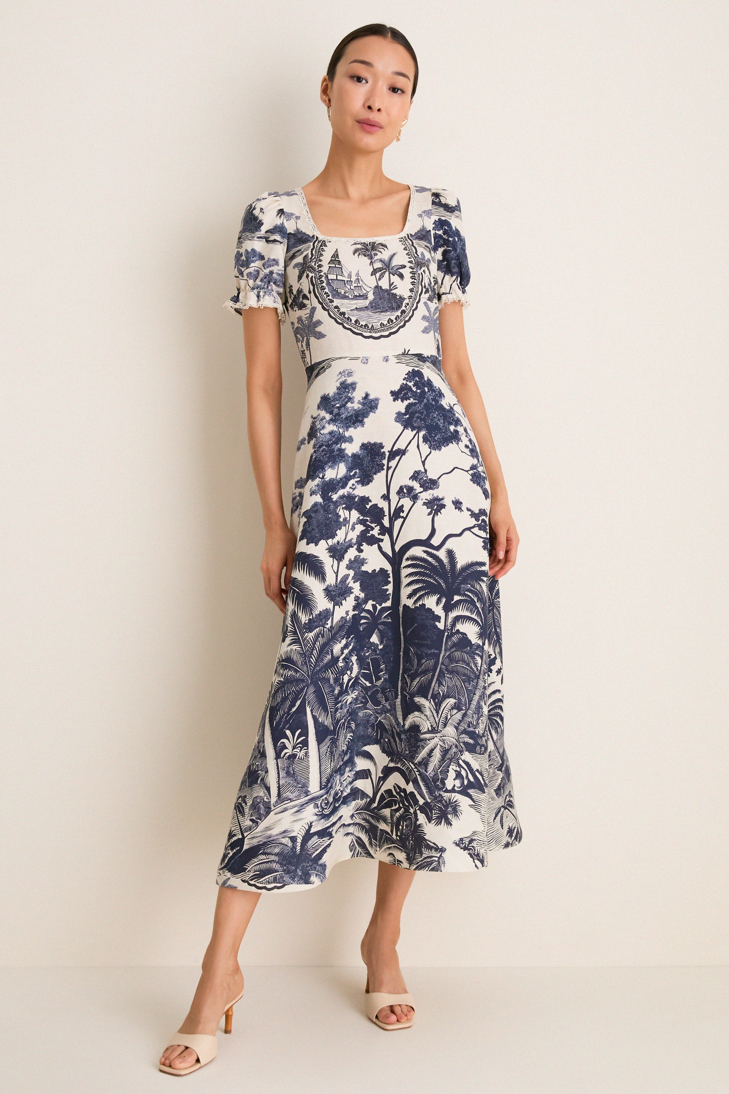 Bermuda Toile Cecily Dress | Tuckernuck (US)