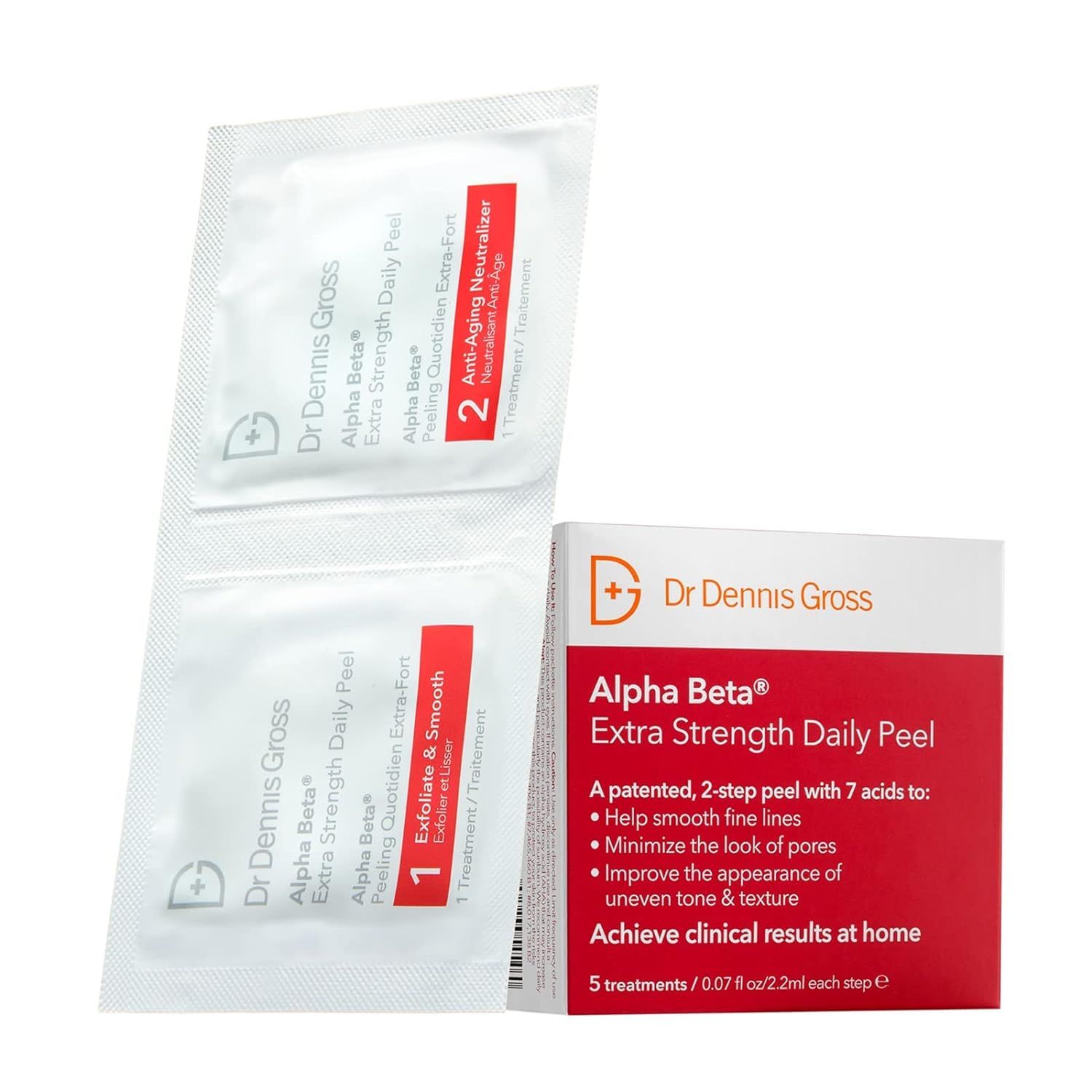 Dr Dennis Gross Alpha Beta Extra Strength Daily Peel | 2 Step Daily Treatment to Boost Radiance, ... | Amazon (US)