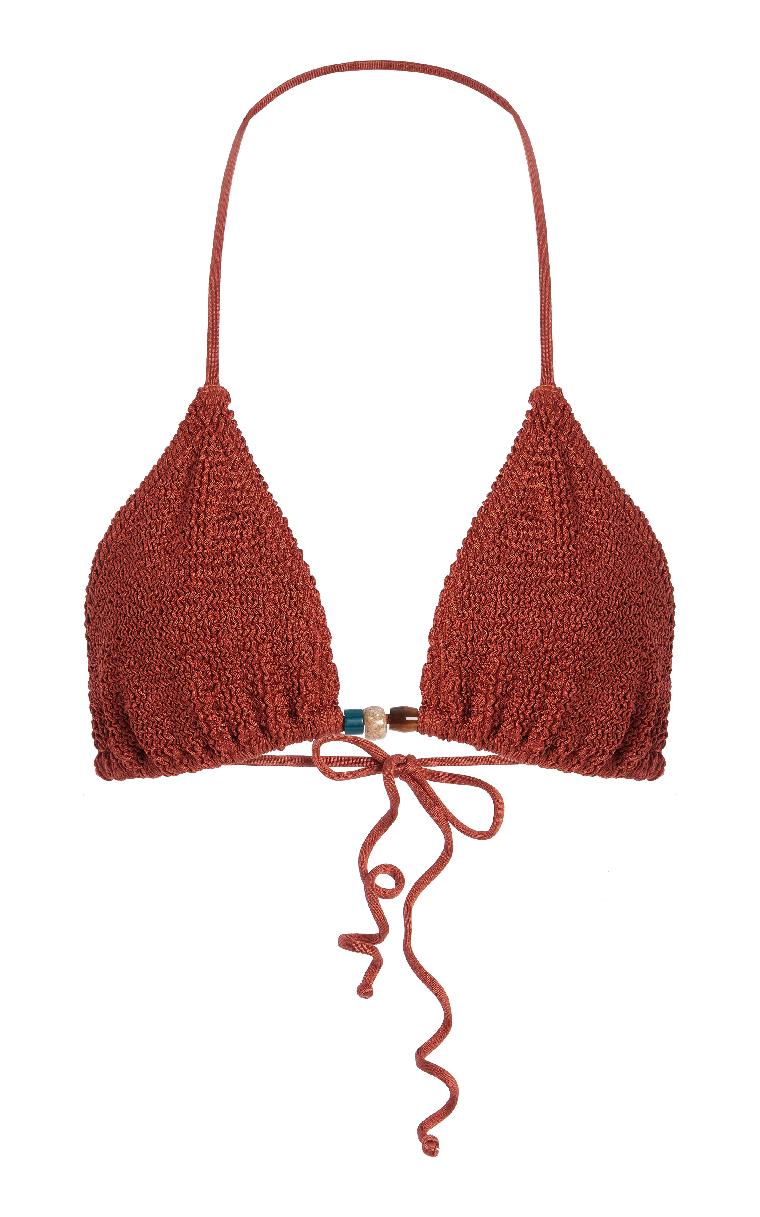 Ingrid Beaded Triangle Bikini Top | Moda Operandi (Global)