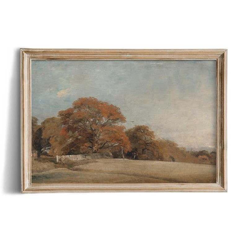 Rustic Farmhouse Wall Art Decor - Unframed Rolled 24x36 Large Canvas - Boho Landscape Picture - F... | Amazon (US)