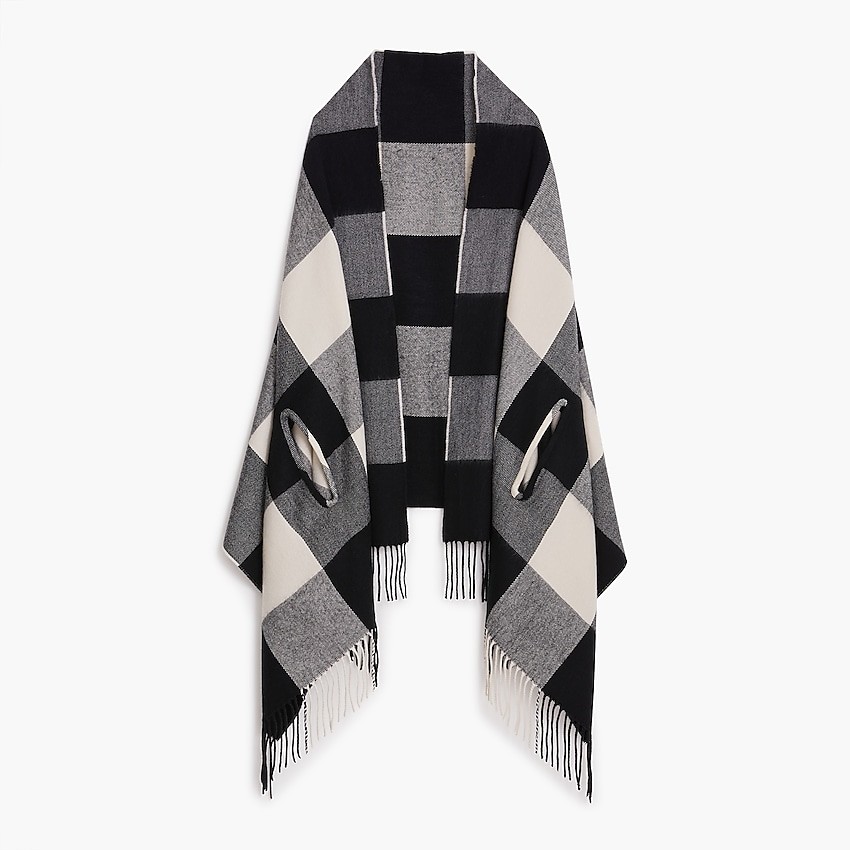 Plaid cape-scarf | J.Crew Factory