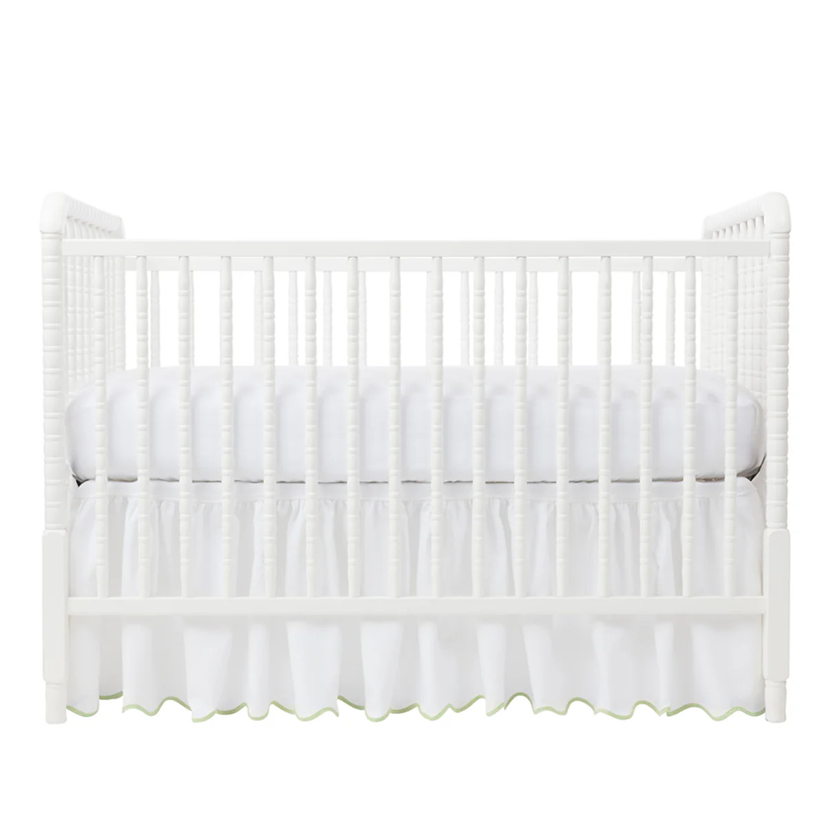 Thyme Pique Crib Skirt | Biscuit Home