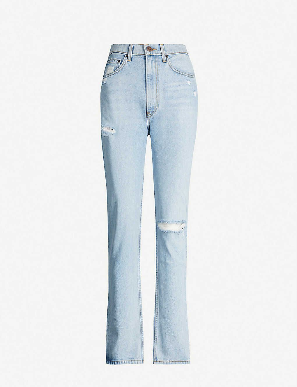 Stevie high-rise straight jeans | Selfridges