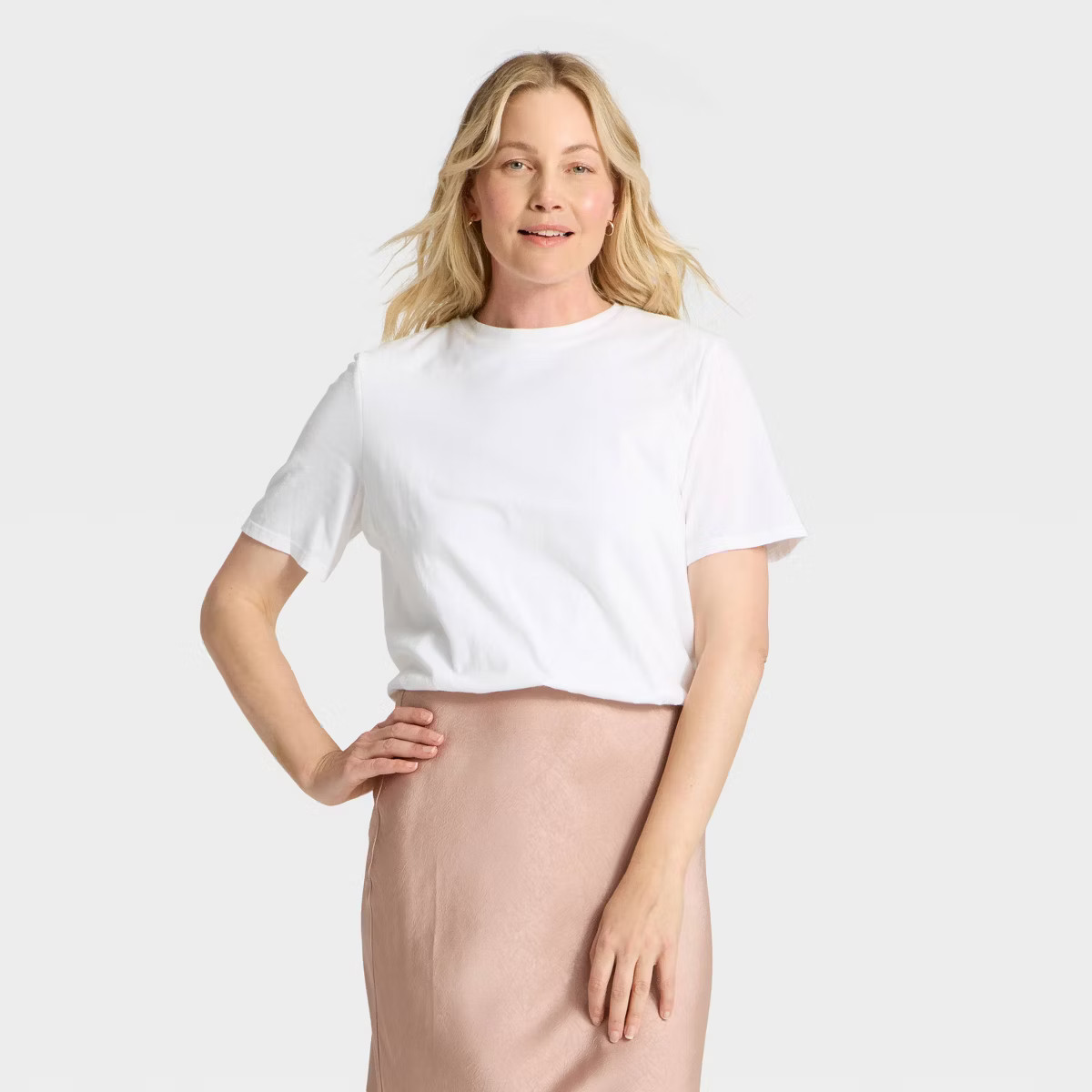 Women's Cropped Bubble T-Shirt - A New Day™ | Target