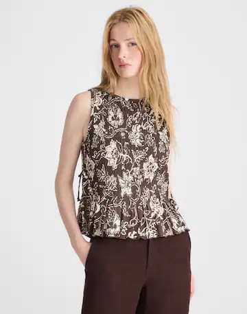 Side-Tie Smocked Tank | Madewell