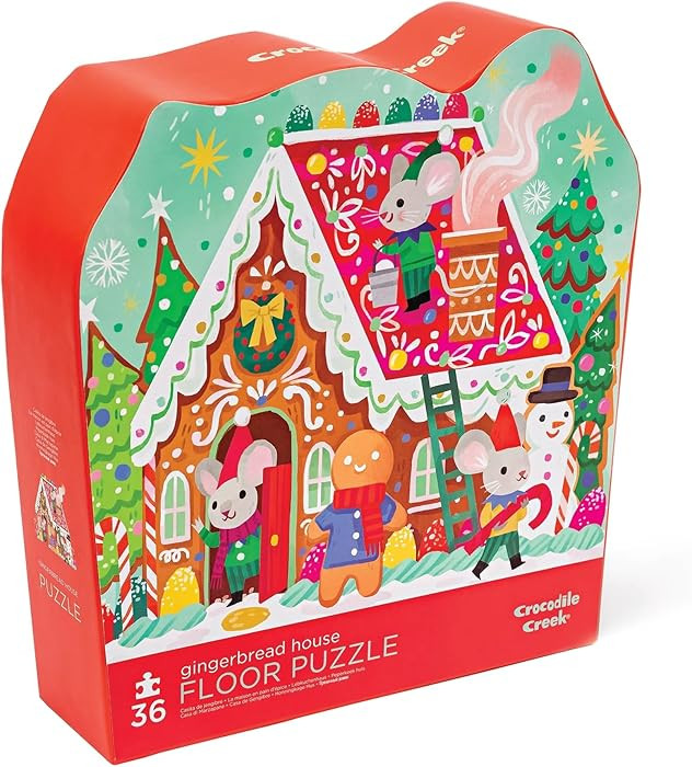 36 Pc Puzzle/Gingerbread House, for Kids Ages 3 and Up | Amazon (US)