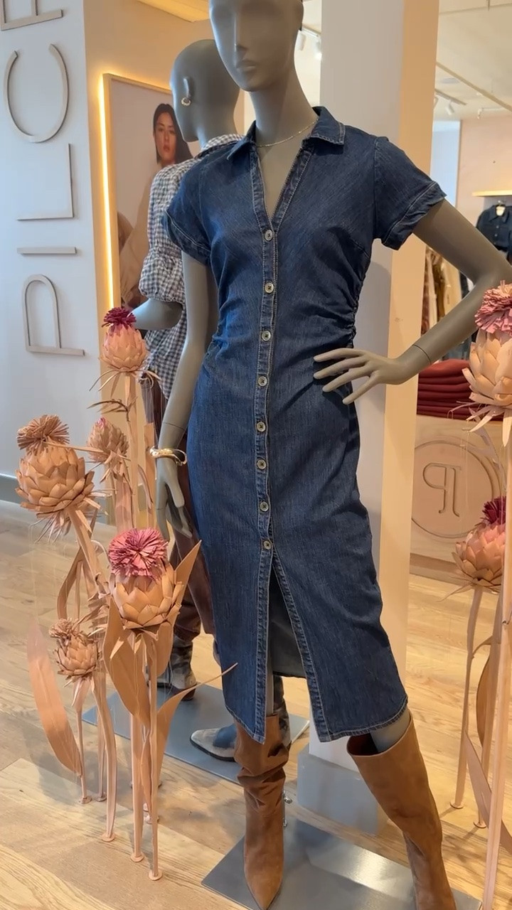 How cute is this denim dress with the ruching on the sides?!?

#LTKstorytime #LTKOver40 #LTKSeasonal